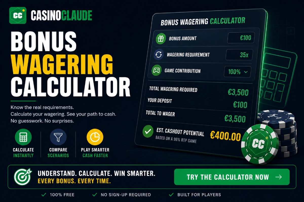Bonus wagering calculator