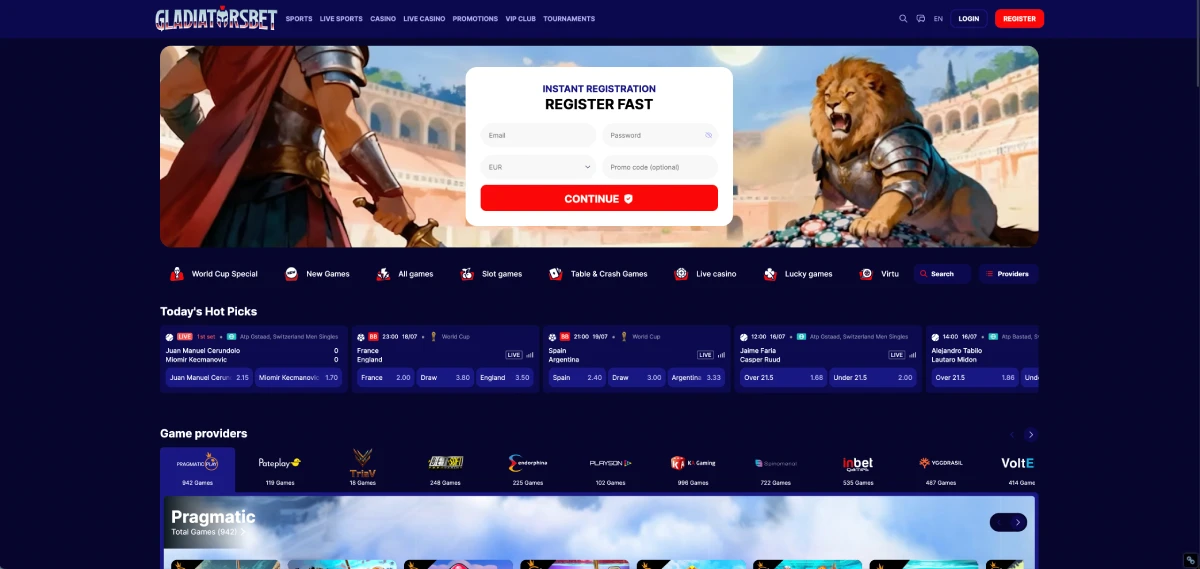 Gladiatorsbet non-GamStop casino review for UK players