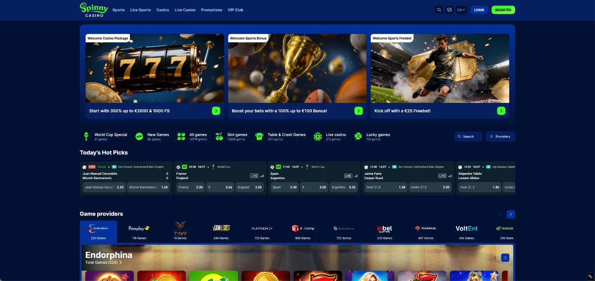 Spinny Casino non-GamStop casino review for UK players